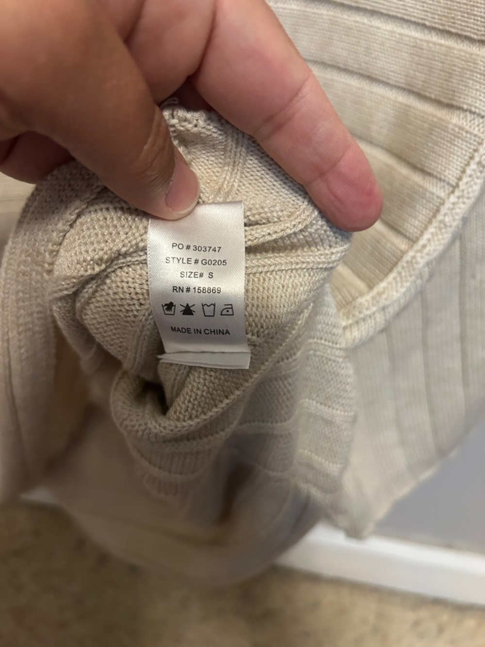 Promesa Neutral Ribbed Boxy Short-Sleeve Knit Top - Picture 4 of 4